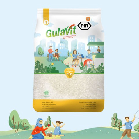 

Gula Pasir Gulavit 500 gram Gula Bervitamin C + D