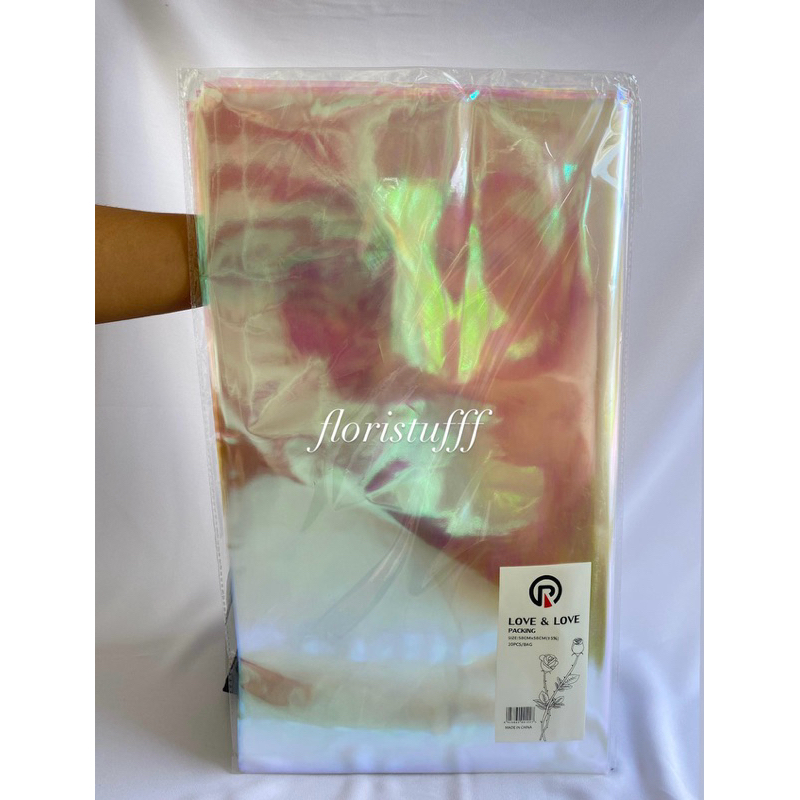[1 PACK 20 LEMBAR] WRAPPING HOLOGRAM / HOLOGRAM PAPER / KERTAS HOLOGRAM / CELLOPHANE HOLOGRAM/ KERTA