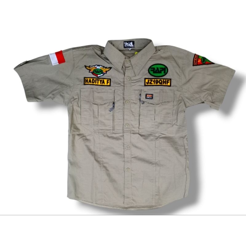 kemeja rapi bordir timbul model w tac