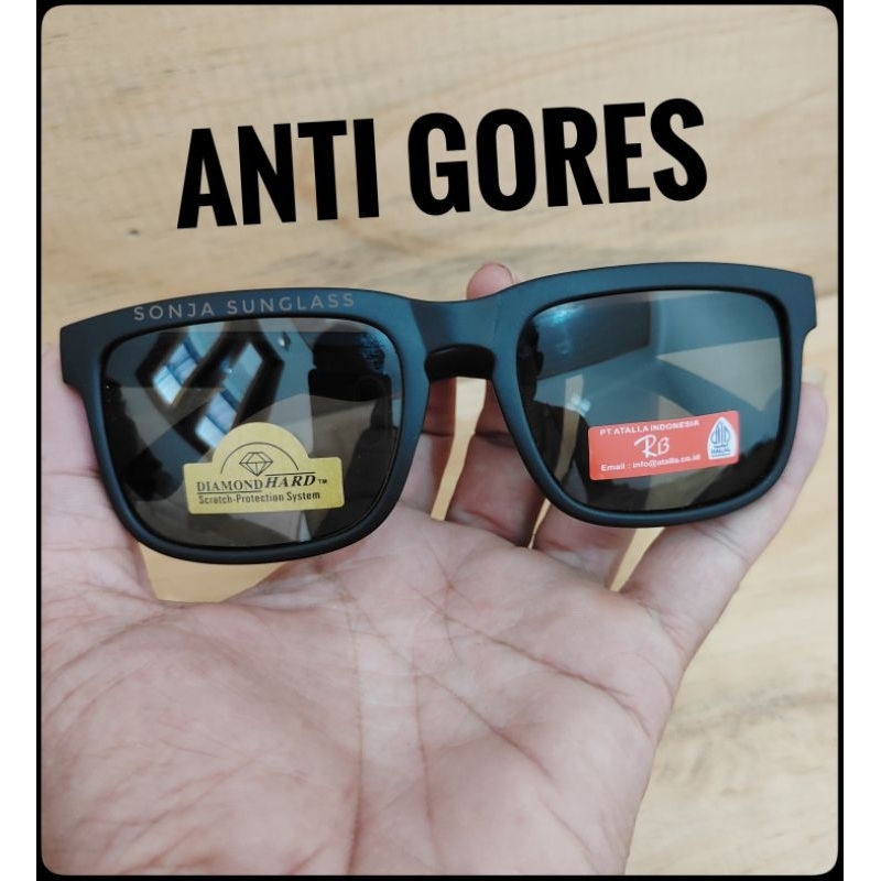 KACAMATA ANTI GORES / R13 3004G KP/ kacamata kotak hitam / KACAMATA LAS / kacamata beling / kacamata