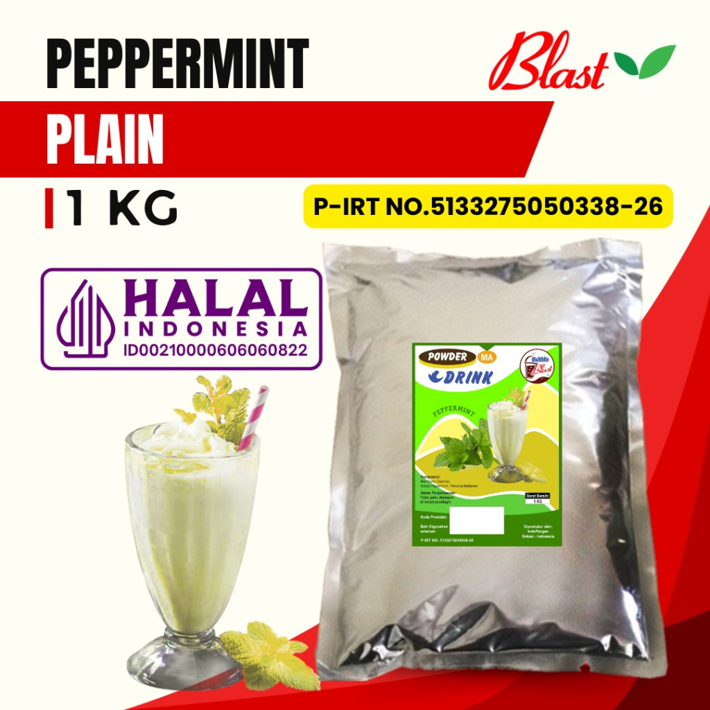 

Bubuk PEPPERMINT 1 KG - Bubuk Minuman Plain - Powder Peppermint Original