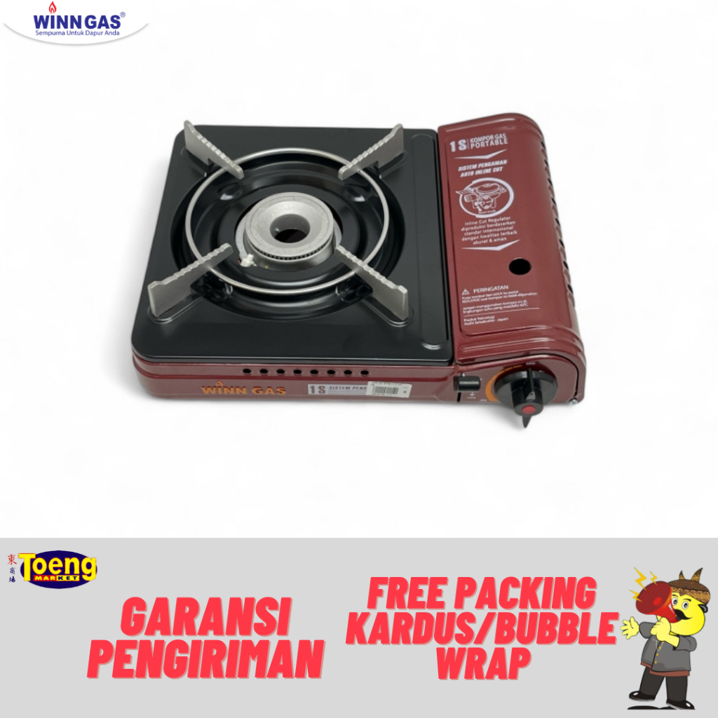 Kompor Gas Portable - KOMPOR GAS PORTABLE W-1S WINN GAS