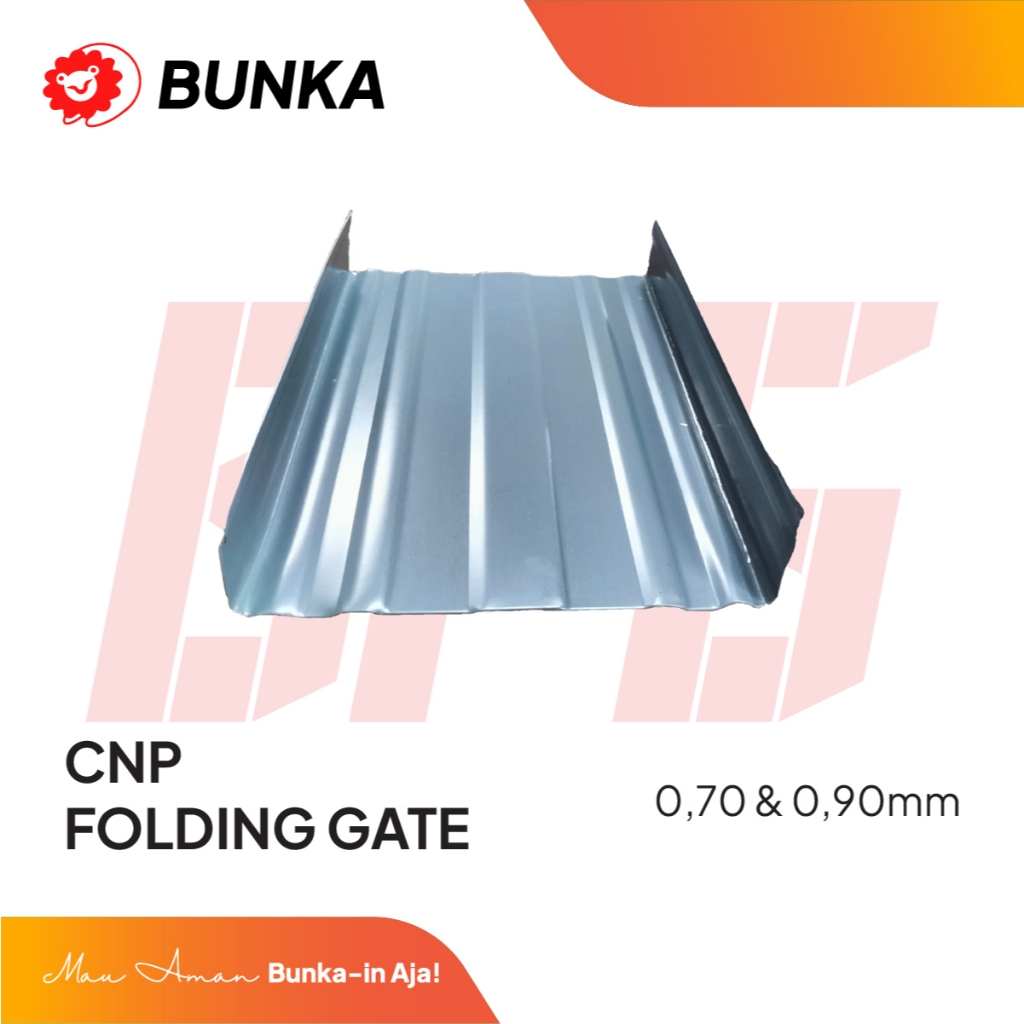 CNP | PROFILE FOLDING GATE | BUNKA FOLDING GATE | BAHAN GALVALUM | KETEBALAN 0.70MM | 0.90MM