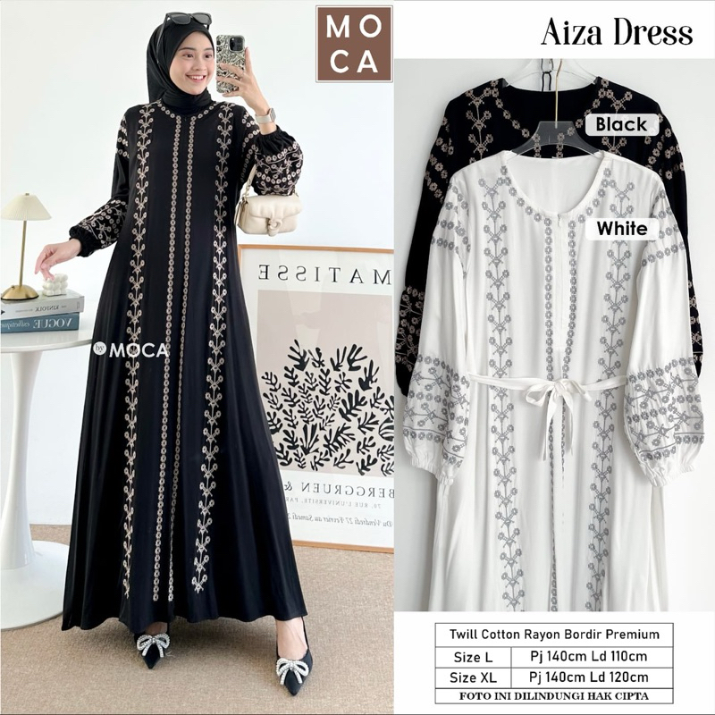 AIZA DRESS ORI BY MOCA #eidseries