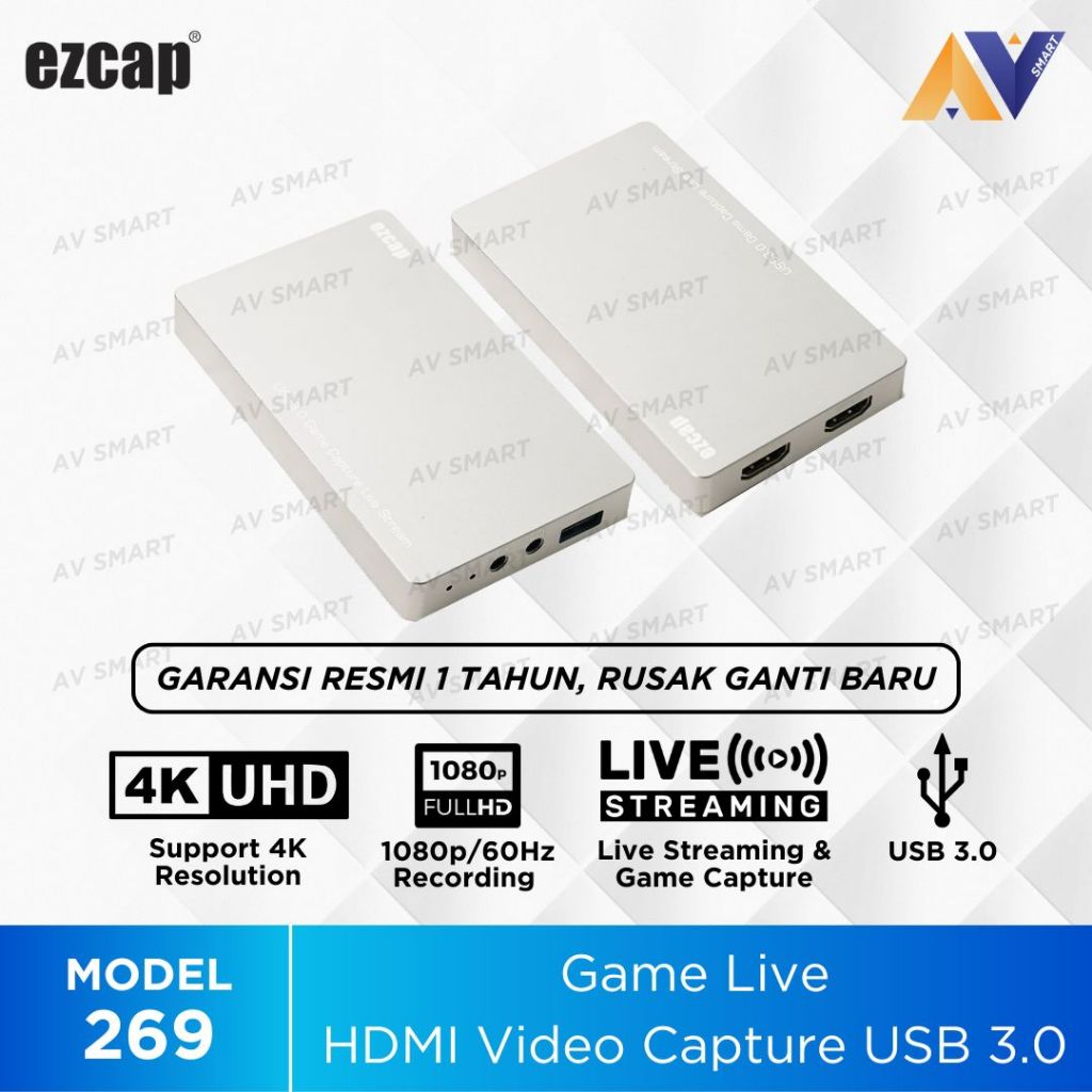 Ezcap269 USB 3.0 HDMI Game Video Capture 4K Live Streaming Ezcap 269