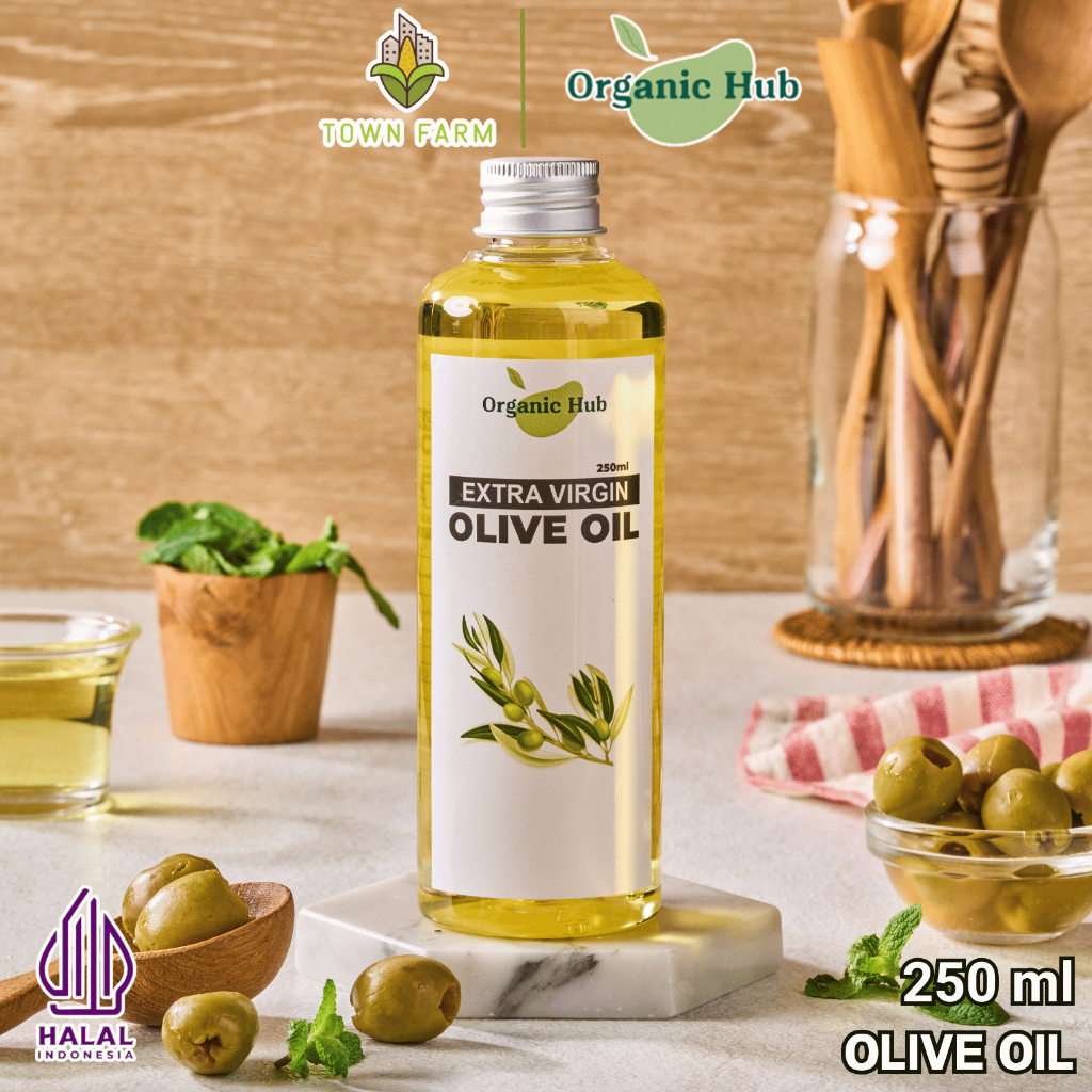 

Organic Hub Virgin Olive oil 100% Minyak zaitun EXTRA VIRGIN OLIVE OIL 250ML Bisa UNTUK MASAK