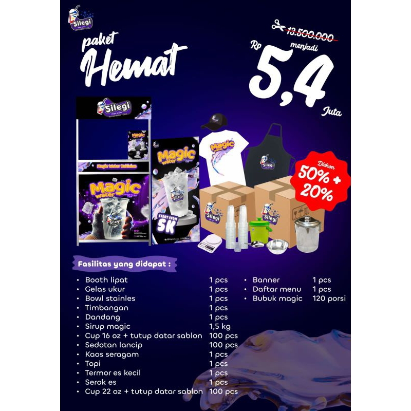 

Paket Hemat Silegi Magic Water