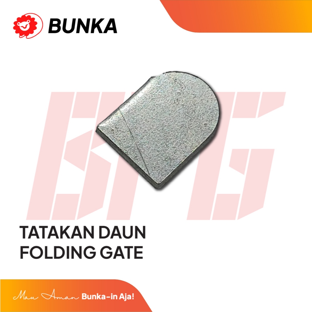 Tatakan Daun dan Tatakan Rel Pintu Folding Gate Bunka Bahan Plating [WAJIB BACA DESKRIPSI]