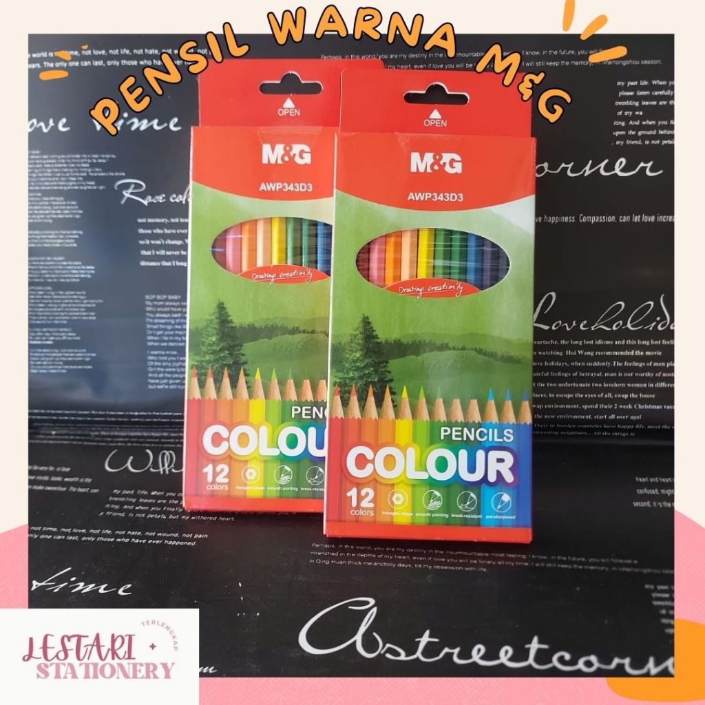 

Pensil Warna M&G Panjang 12 Warna | Pensil Warna AWP343D3 | Pensil Warna Bagus | Pensil Warna | Pen color M&G | Lestari Stationery