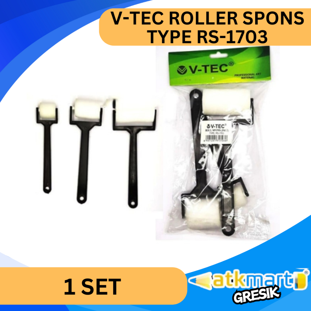 

V TEC ROLLER SPONS RS 1703 / ROLLER SPONS LUKIS / SPONS CAT LUKIS / ROLL SPONGE ISI 3