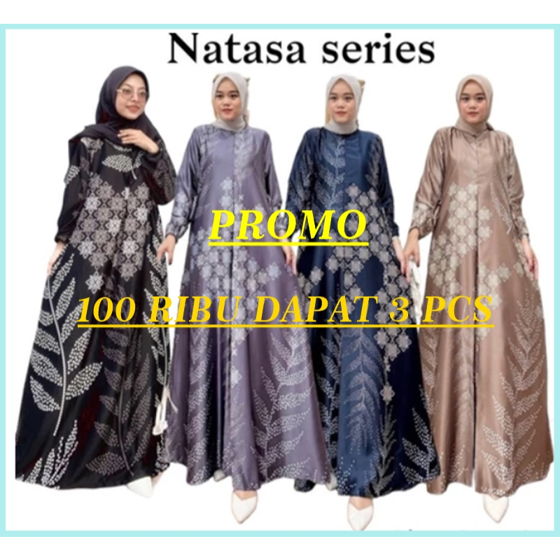 100 Ribu Dapat 3 Terlaris Premium Full Murah Paket Terbaru Hyget Wanita Termurah Natasa Busui Gamis
