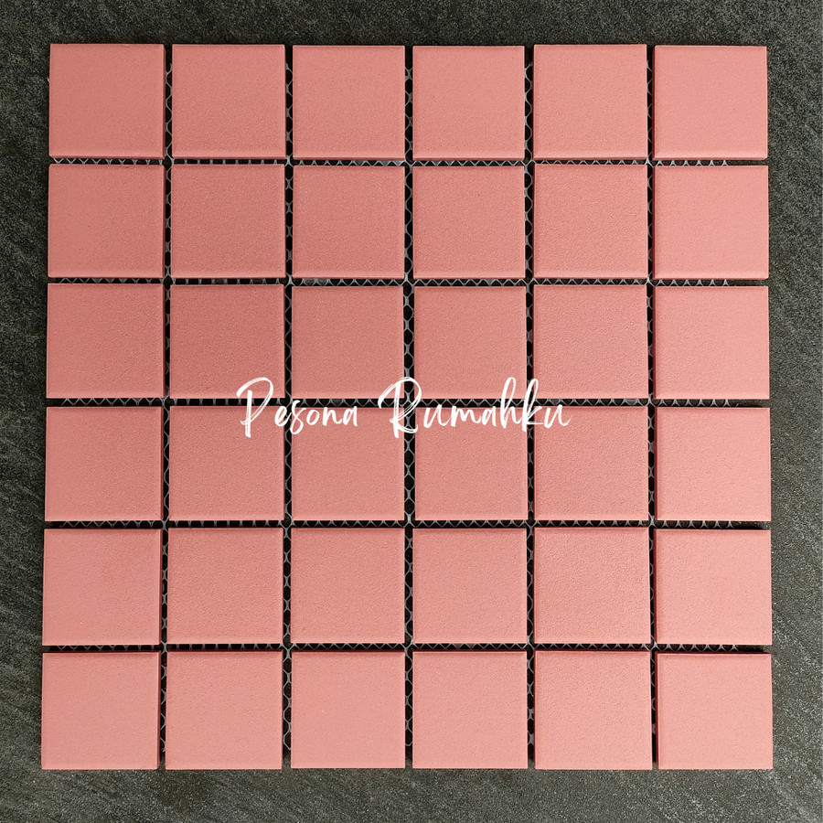 Venus Cerra Hokkaido Sakura (PER LEMBAR) - Mozaik Keramik Dinding Rumah Pink/ Mosaic Dinding Kamar M