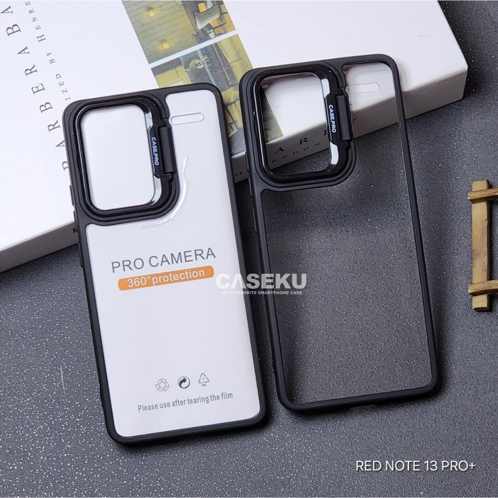 Caseku - Case Standing Ring Kamera Bracket Case Redmi Note 13 Pro Plus Redmi 13C Redmi A3 Redmi Note