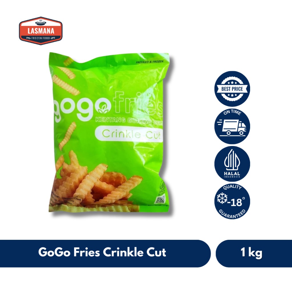 

GOGO FRIES CRINCKLE CUT 1KG