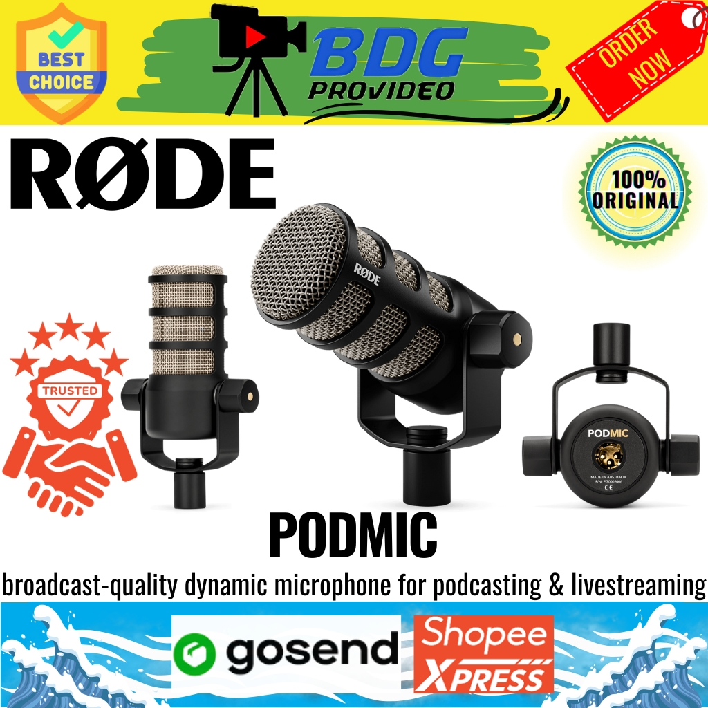 RODE PODMIC / Mikrofon XLR Rode PodMic Dynamic Podcasting Microphone -BLACK