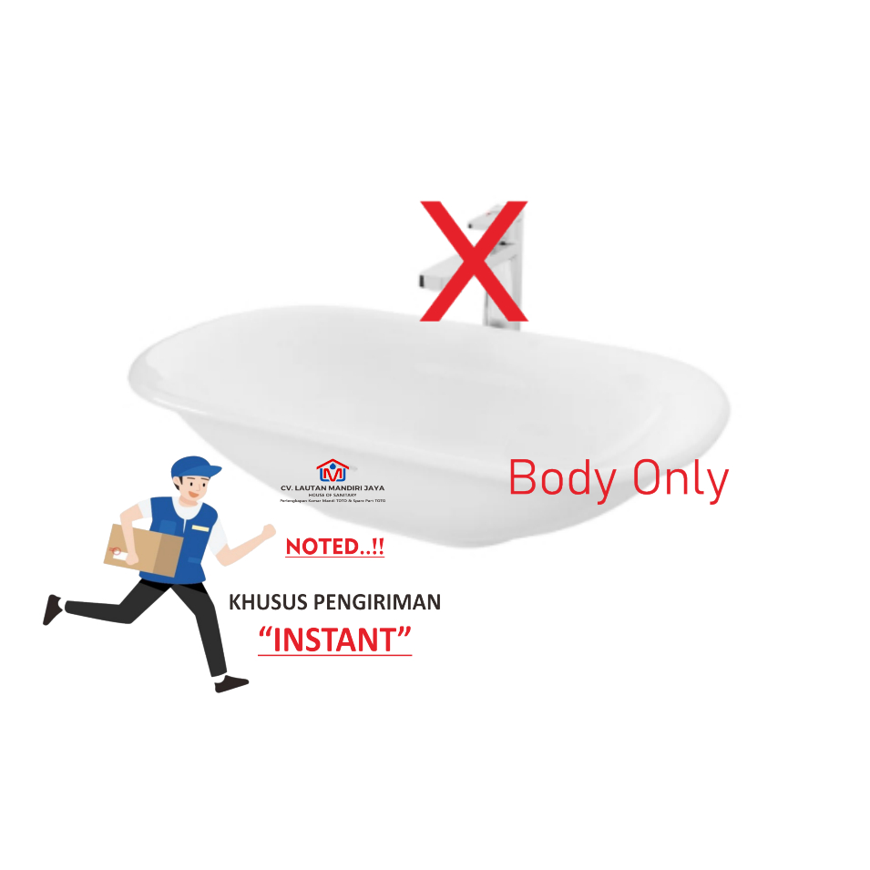 KURIR INSTANT Wastafel TOTO LW274J BODY ONLY
