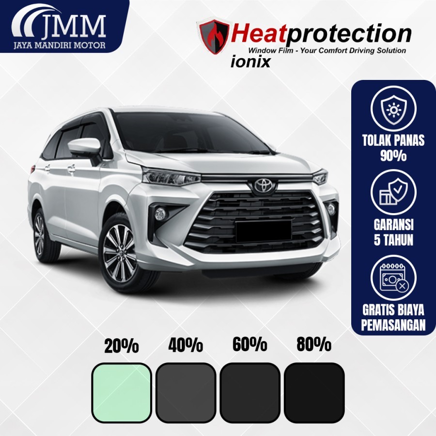Kaca Film Heat Protection Ionix Kaca Depan + SKKB 3M Black Beauty