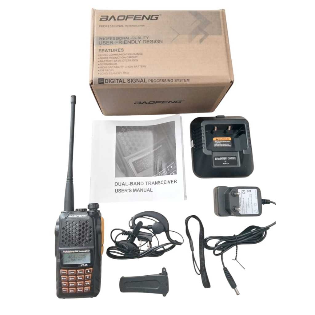 HT BAOFENG UV6R HT GENGGAM DUAL BAND HT KOMUNIKASI