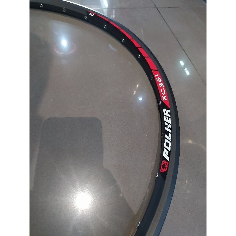 Rim folker XC361 27.5 Black velg sepeda mtb double wall