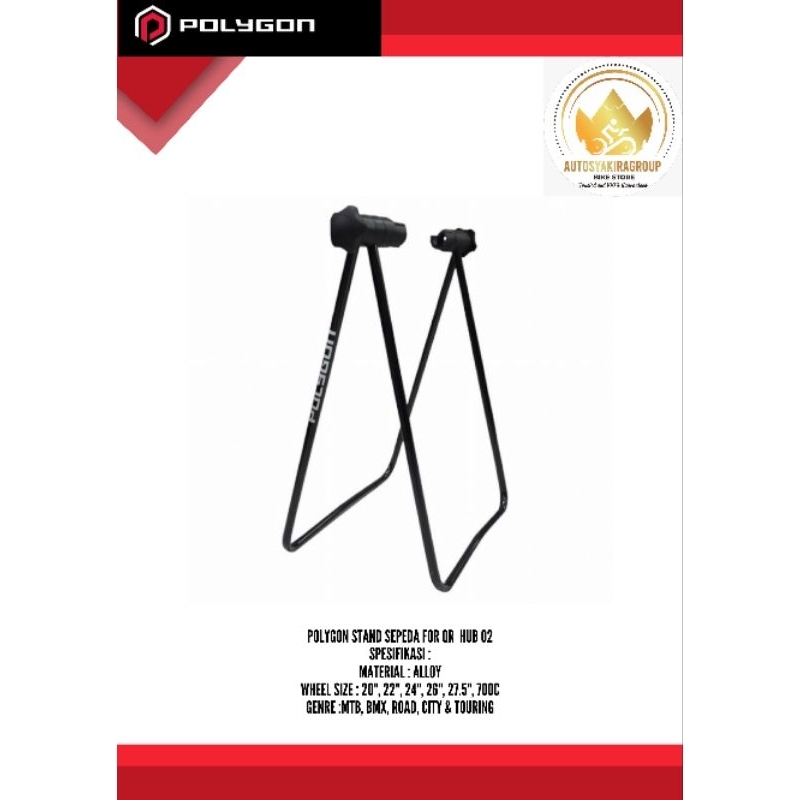 Polygon Stand Sepeda for QR Hub 02 Ready Siap Kirim