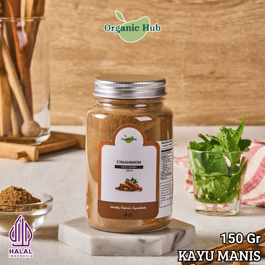 

Organic Hub Cinnamon Bubuk Bumbu Dapur Kayu Manis Murni Premium 150 gr