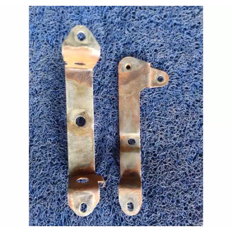 Klem Breket Bracket Pangkon Dudukan Aki Honda Megapro Lama Hiu Primus Original