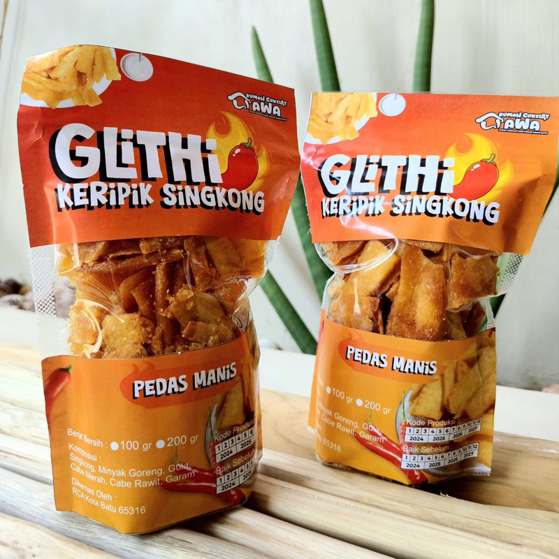 

Glithi Keripik Singkong Pedas Manis Super Renyah