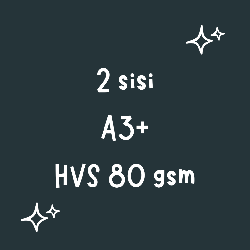

[2 sisi 80g] CETAK HVS A3+ MURAH