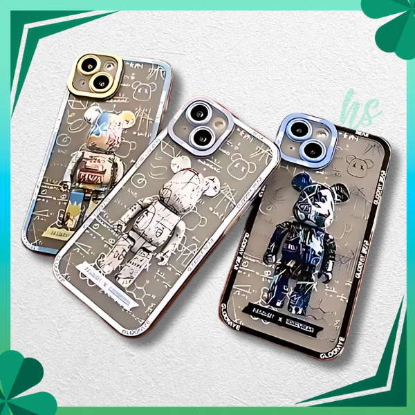 Case HP iPhone 11 Pro X XS XR 7 8 Plus  Case Softcase Matematika Silikon Gloomy Rumus Bear Biru Cove