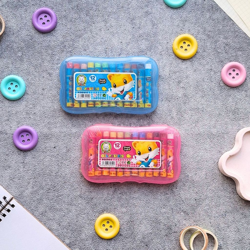 

POTATO CAT Crayon Oil pastel 12 warna