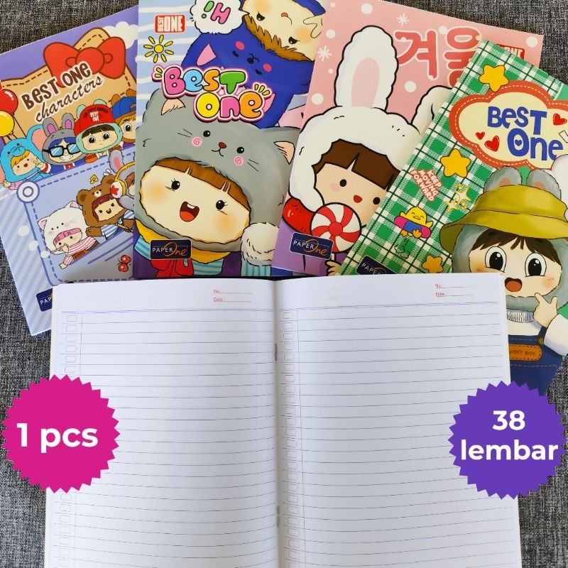 

Buku Tulis 38 Lembar (1 pcs) Ecer Murah Kertas Putih Berkualitas