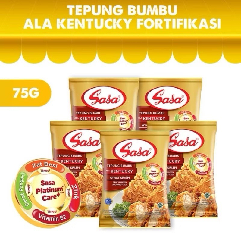 

(5 bungkus) SASA Tepung Bumbu Kentucky Serbaguna