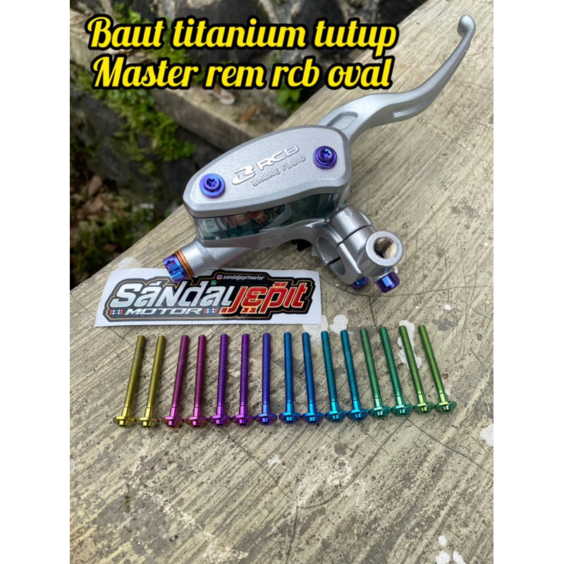 BAUT TITANIUM MASTER REM RCB OVAL BAUT TITANIUM TUTUP MASTER REM RCB OVAL E2 BAUT TITANIUM MASTER RE