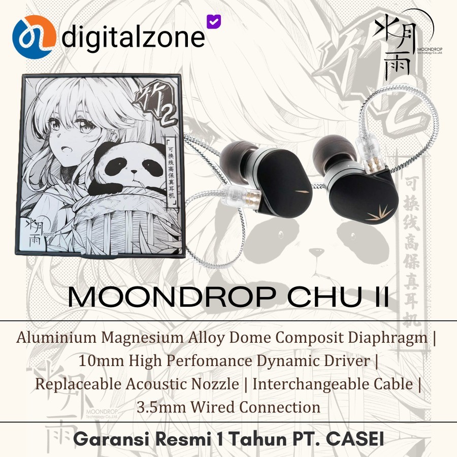 Moondrop CHU II IEM Garansi Resmi CASEI - Moondrop Chu 2