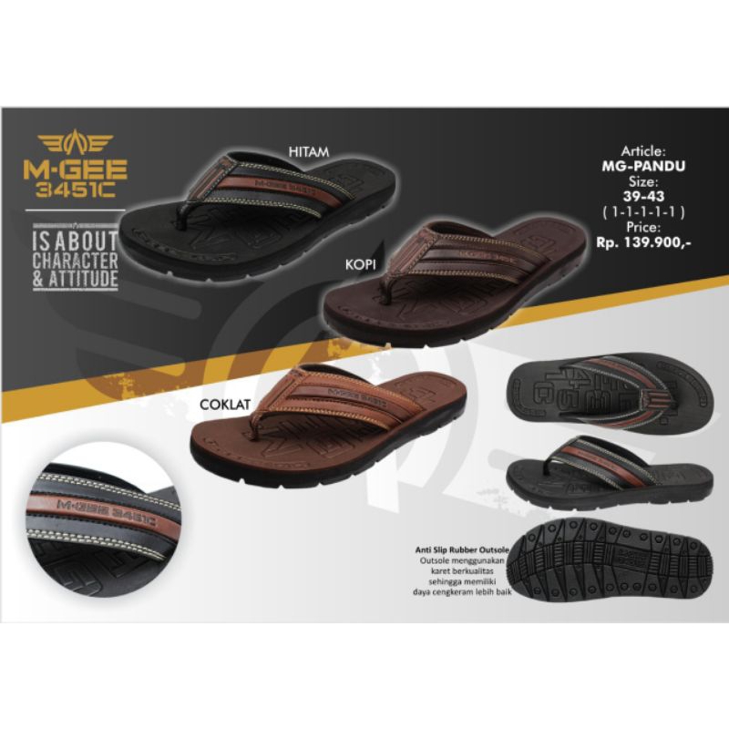 SANDAL JEPIT PRIA MGEE TERBARU