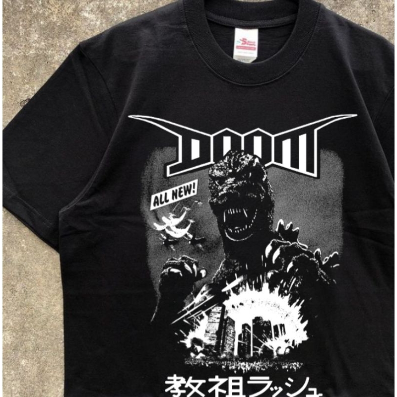 kaos band DOOM gozila Tour japan