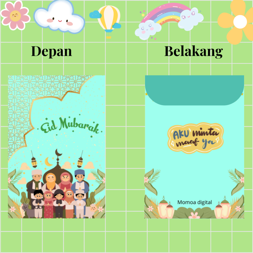 

Amplop Lebaran Aesthetic isi 30-40 tebal