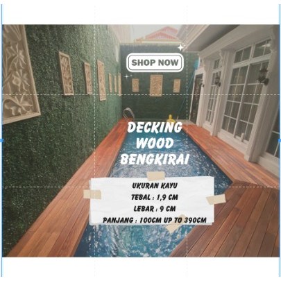 Decking Kayu Bengkirai - Kayu Bengkirai Batangan - Kayu Outdoor