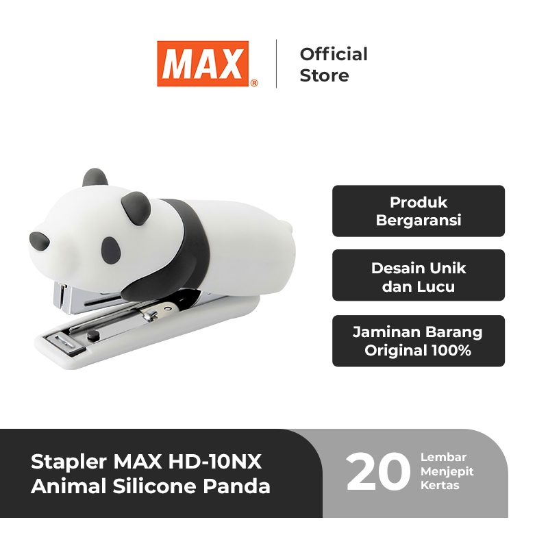 

MAX Stapler Lucu Kartun Karakter Panda - HD-10NX Limited Edition