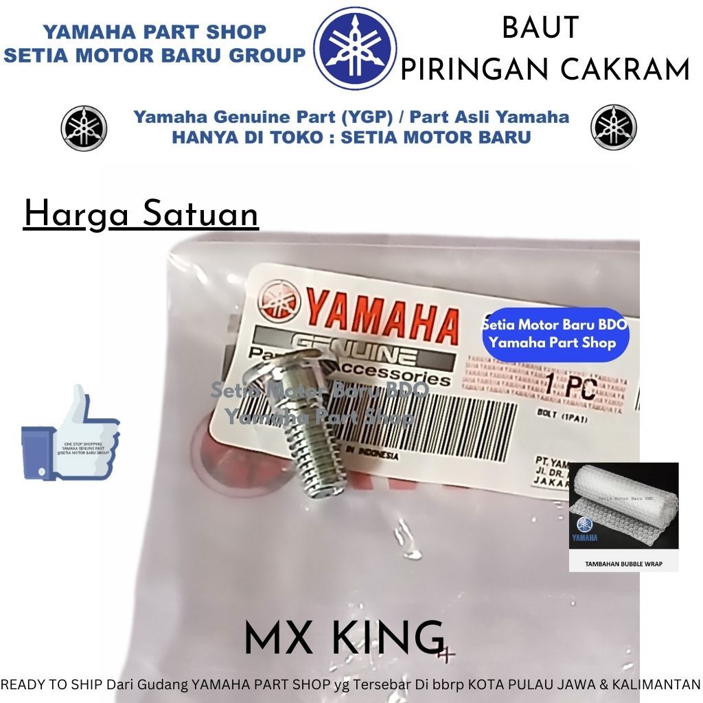 Baut Piringan Cakram Mx King MxKing Depan Belakang Ori Asli Yamaha Bandung