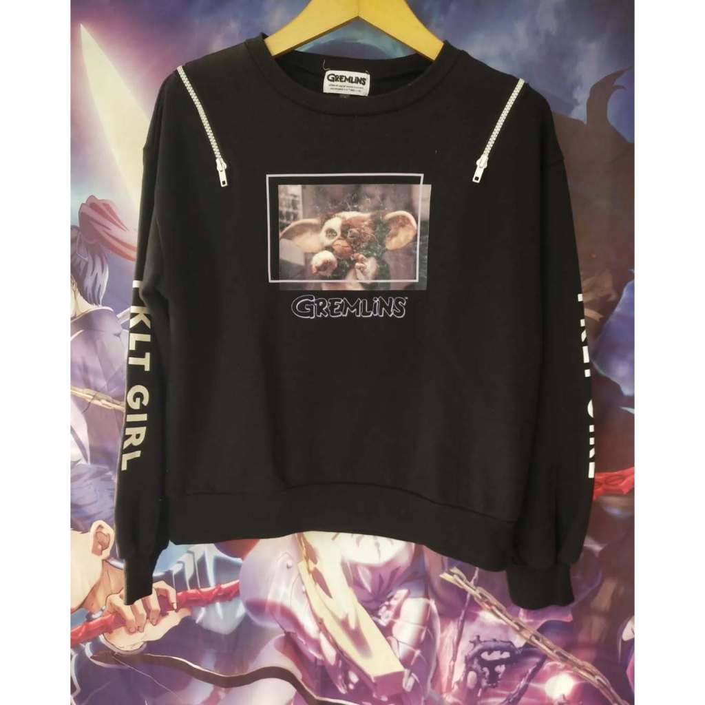 Gremlins x Pink Latte Official Cartoon Crewneck Jaket Original Second Merch Japan Korea Brand Vintag