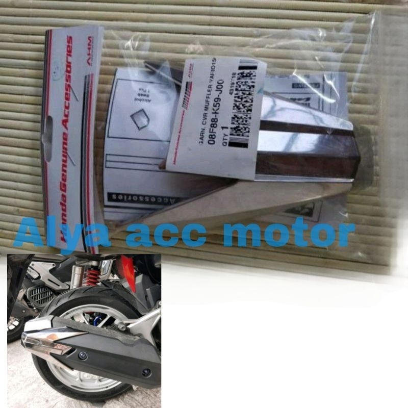 Garnish knalpot muffler Vario 125 Vario 150 2018-2025 Ori AHM sesuai foto