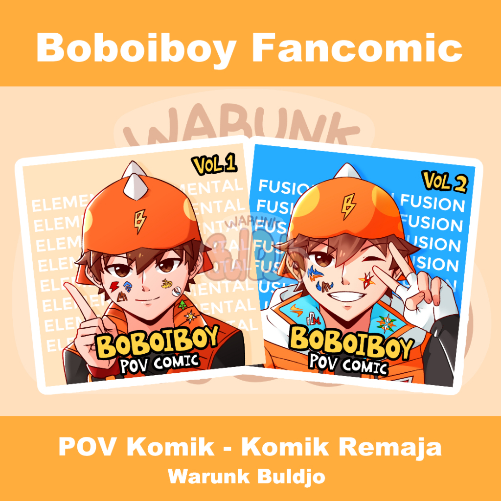 Boboiboy Fanmerch || Boboiboy POV comic Fanbook by Warunk Buldjo