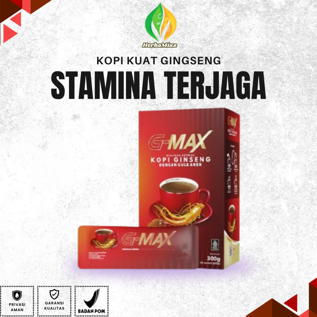 

Kopi Stamina Pria Kuat Tahan Lama Kopi GMAX Ekstrak Gingseng G MAX Kopi Untuk Pria Perkasa Original BPOM