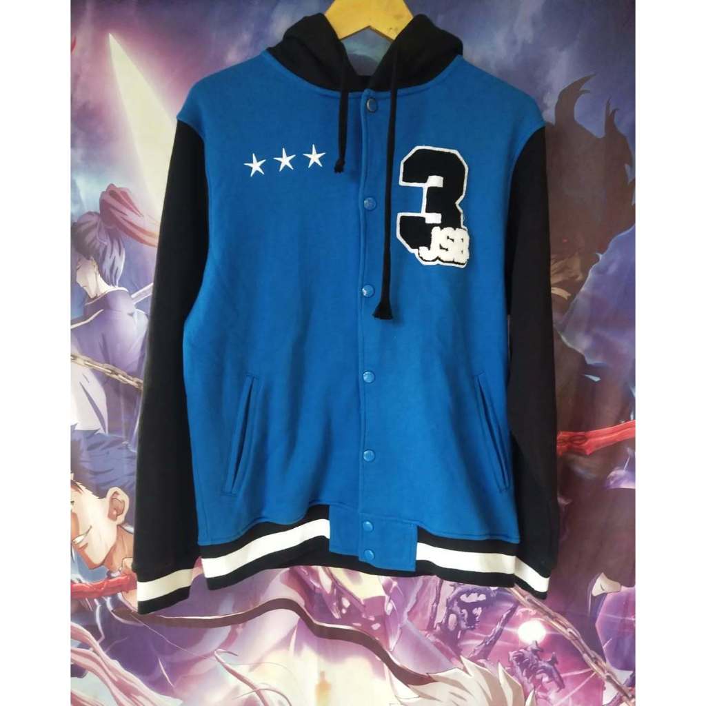Exile J Soul Brothers Blue Official MerchVarsity Jacket Jaket Original Second Merch Japan Korea Bran