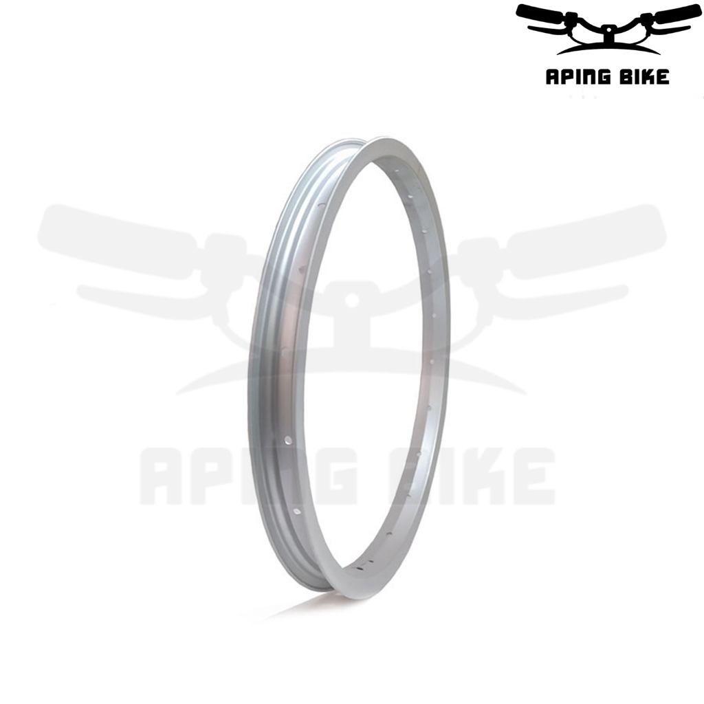 Velg Alloy 16 Polos 20H Silver Rims Sepeda Pelek Aloy Sepeda BMX
