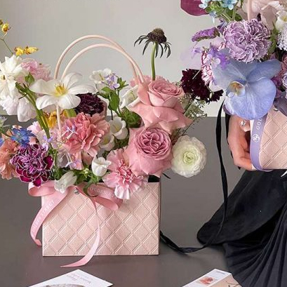 

Hand Bag Flower Paper Buket Bag