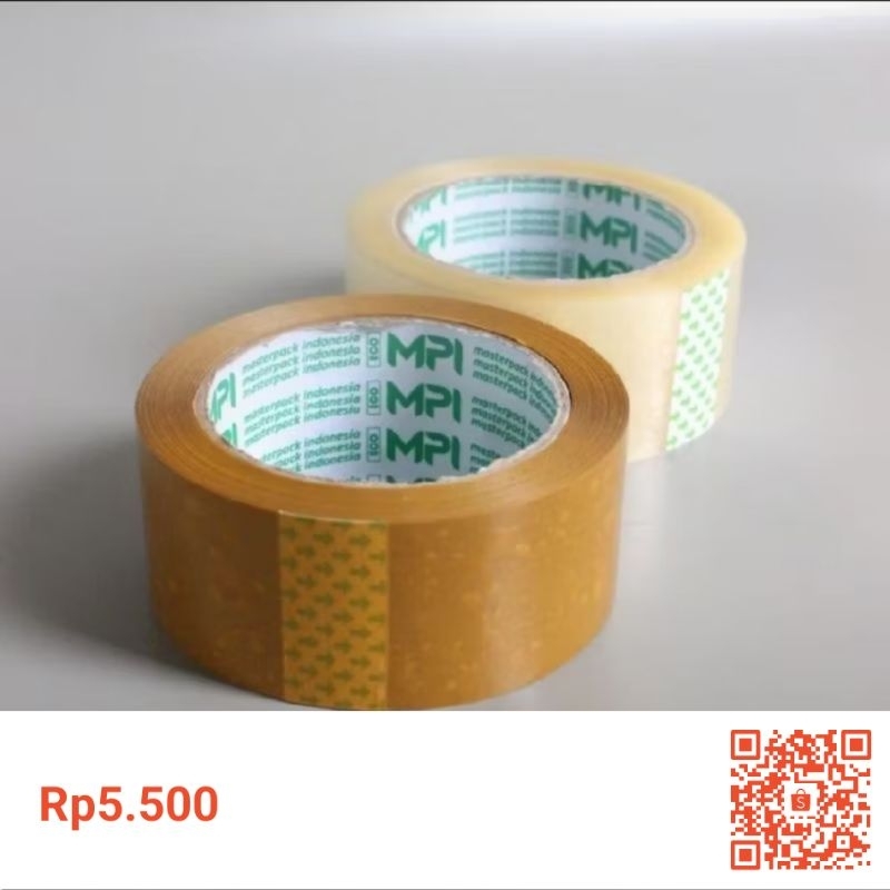 

Lakban Bening & Coklat 100 yard x 45mm MPI