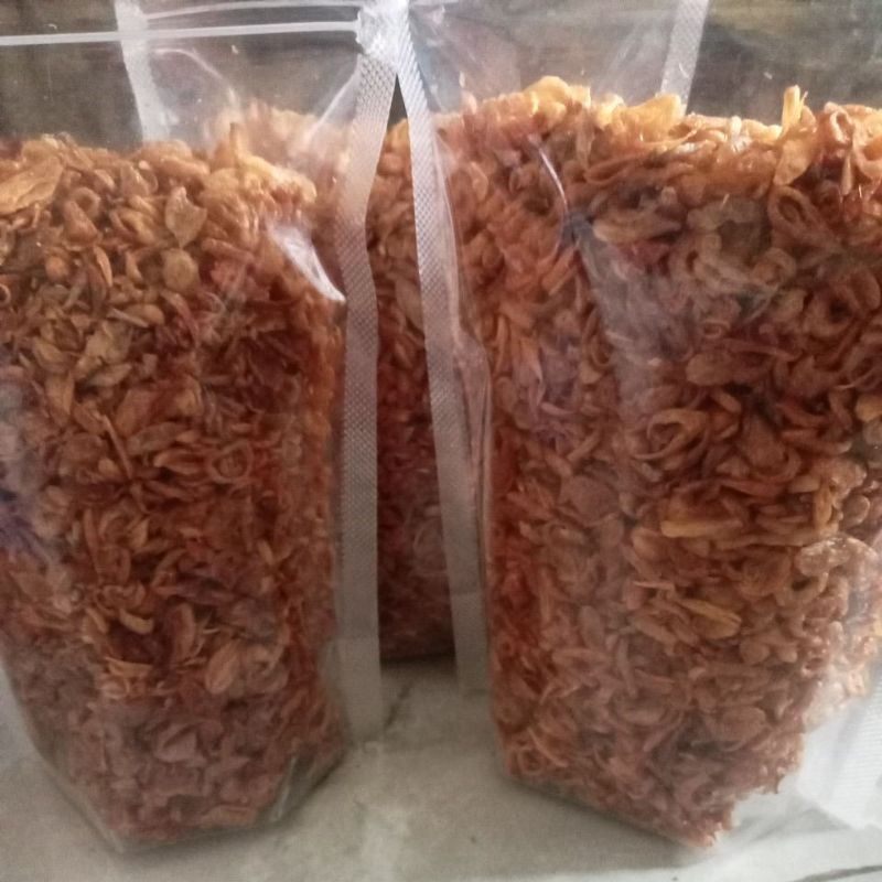 

BAWANG GORENG ASLI BREBES RENYAH HOME MADE TANPA CAMPURAN APAPUN Baik DAUN TELA, TEPUNG DLL (original 250gr)