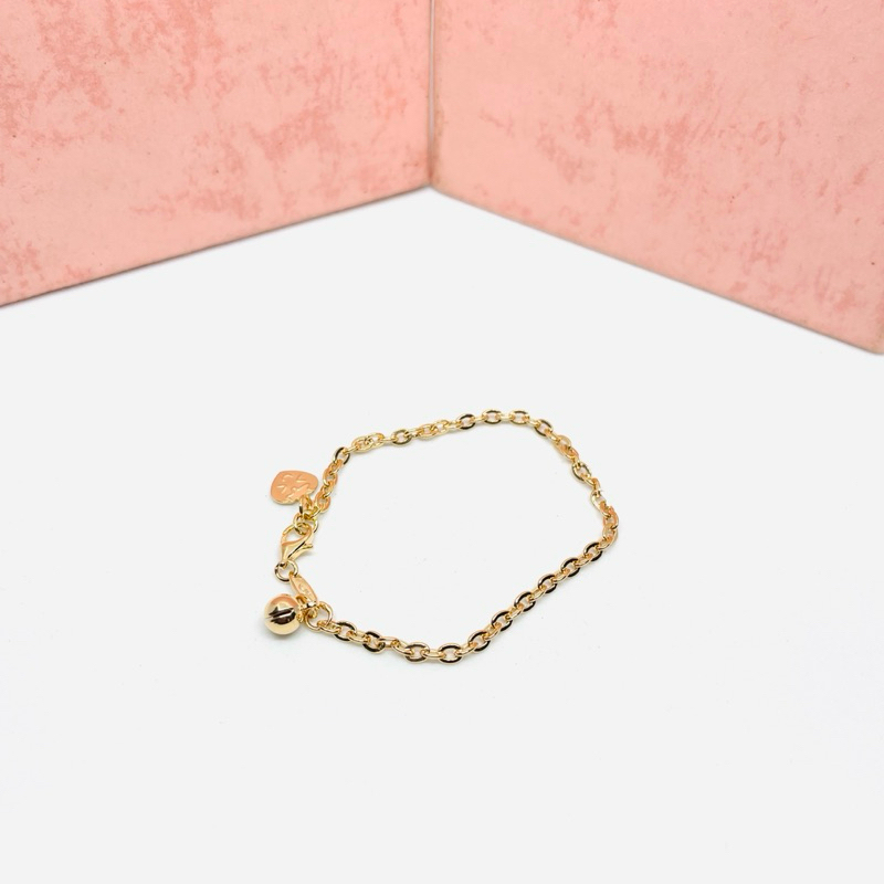 Gelang Anak Emas Asli kadar 300/6k muda rantai nori